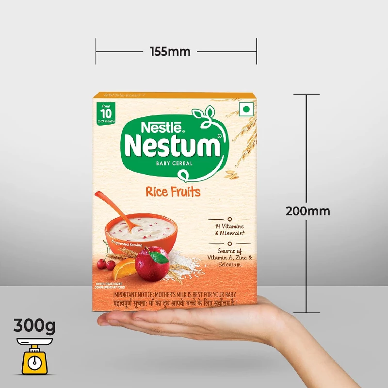 Nestle Nestum Baby Cereal with Rice Fruits, 300 g-10.webp
